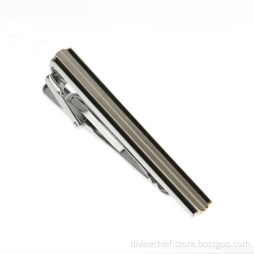 Fashion Luxury Metal Copper/Brass Tie Clip With Black Paint